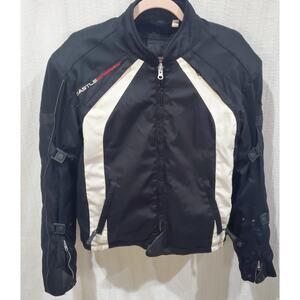 Castle Streetwear Reflective Motorcycle Jacket with Armor Size L Zip Out Liner